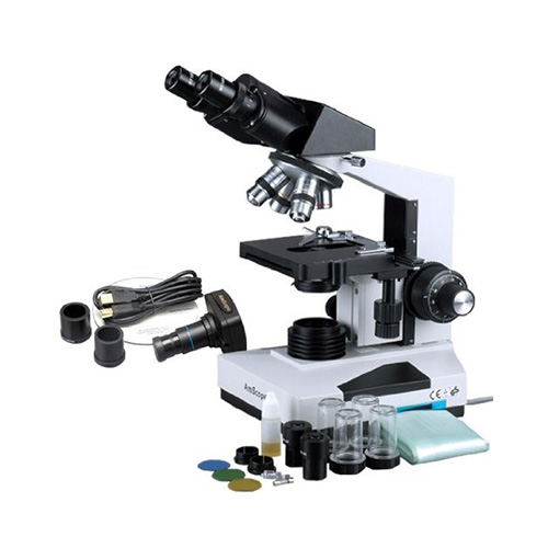 Microscopio binocular