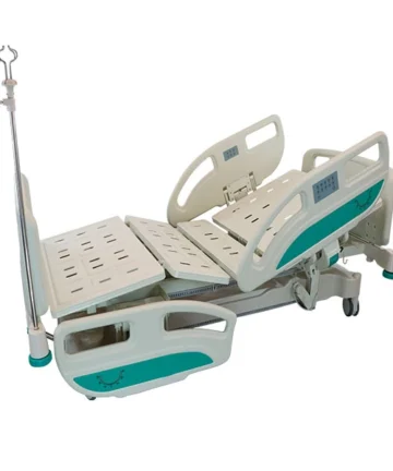Detalle lateral derecho cama MC-501 en habitación médica