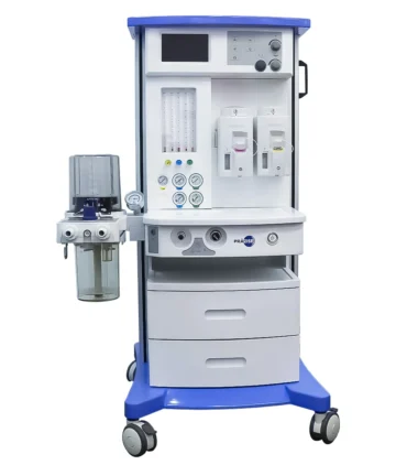 Máquina de anestesia PRZ-AN060 vista frontal, equipo médico de alta tecnología.