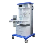 Lado izquierdo de la máquina de anestesia PRZ-AN060, diseño ergonómico.
