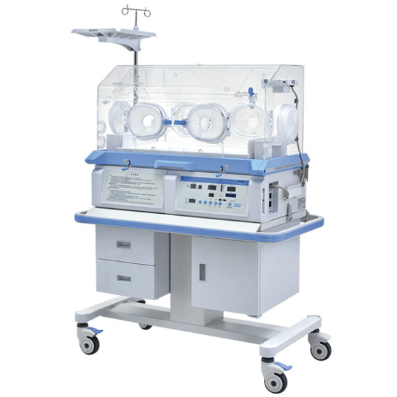 Incubadora Térmica Neonatal con Altura Ajustable y Gabinete con Cajones NK-10B