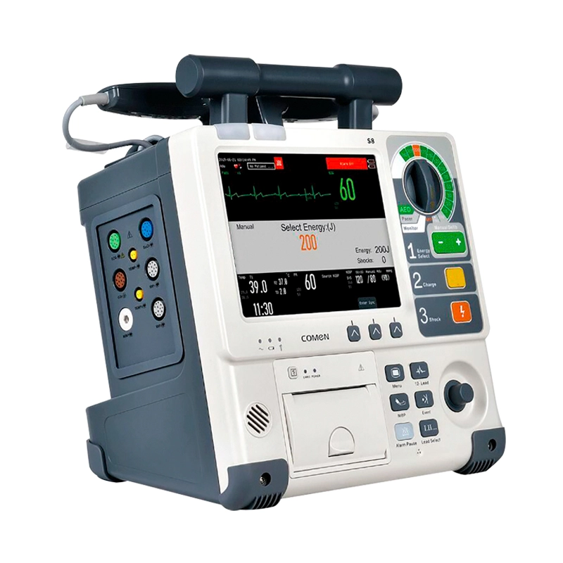 Desfibrilador / Monitor S8 con funciones de monitoreo y reanimación cardíaca para hospitales y emergencias médicas
