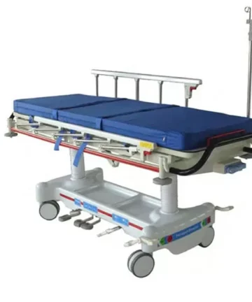 Camilla hidráulica MC-H803 con manivelas abatibles y freno centralizado